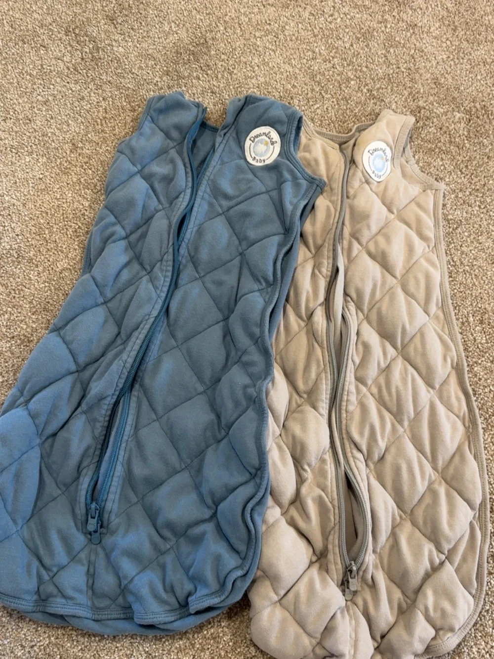Weighted Dreamland Sleep Sack Set - Blue & Tan